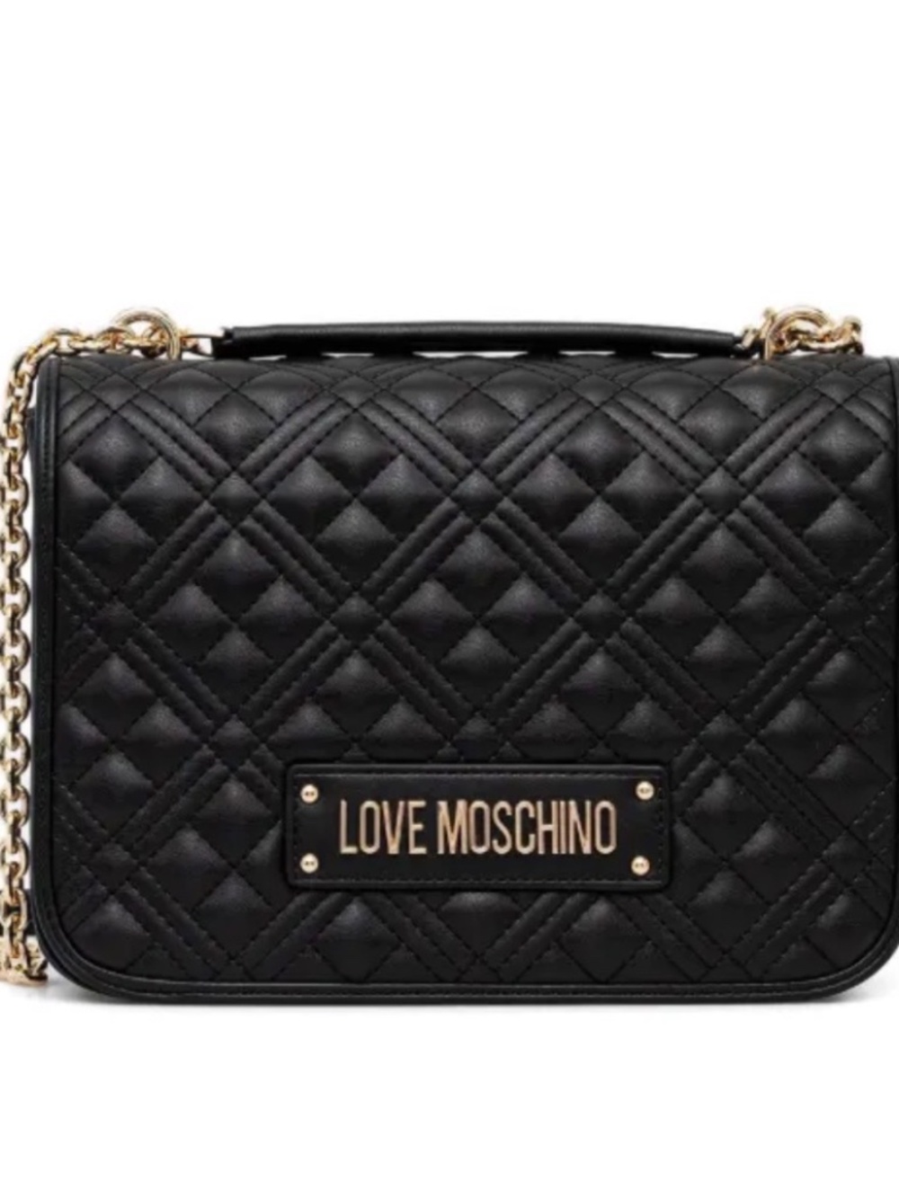 Love Moschino Quilted Logo Crossbody Bag
